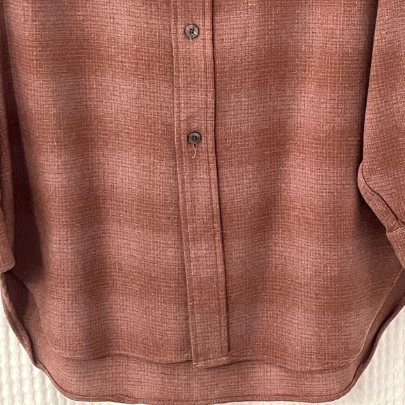 Vintage Pendleton Mills Virgin Wool Brown Button Down Shirt, Men's 15-1/2 - Picture 4 of 14